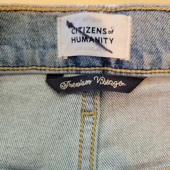 Citizens of Humanity Isola Jeans 32 Button Fly Cropped Bootcut Raw Hem NWT - Picture 5 of 16